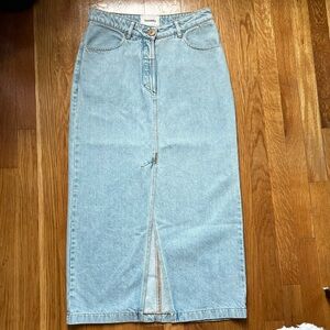 Nanushka Denim Maxi Skirt - size M
